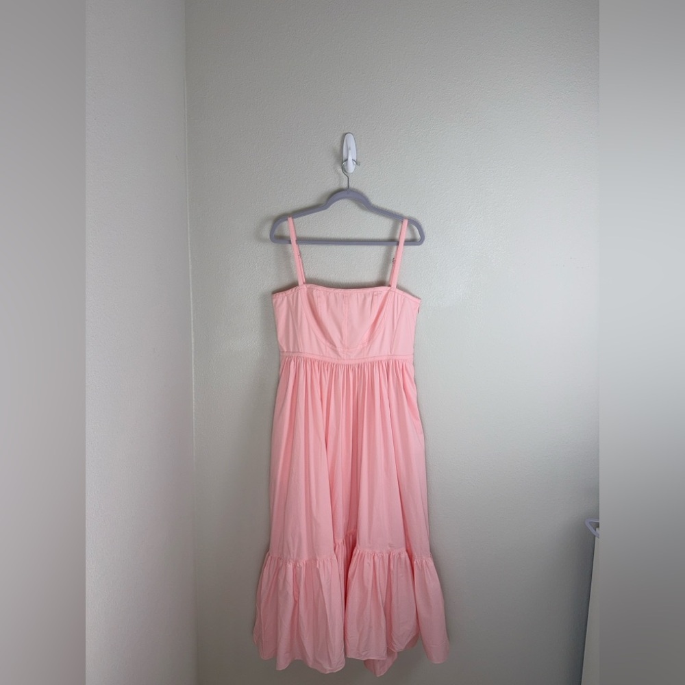 Cinq á Sept Elsie Dress Pale Rose 10 Single-Tiered Midi-Dress 10 - Picture 12 of 15